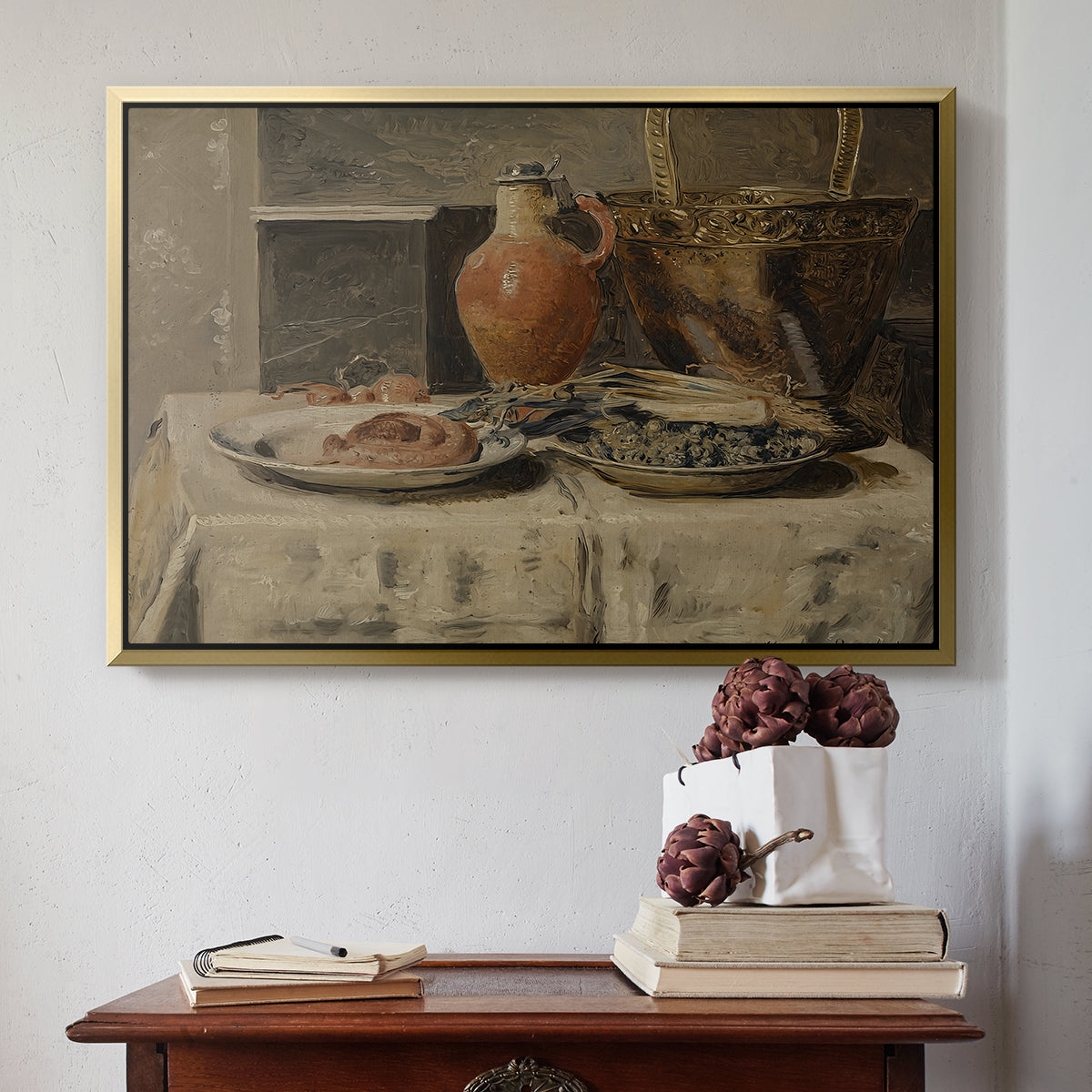 Still Life with Jar, c. 1881-1885 - Floater Framed Canvas Print