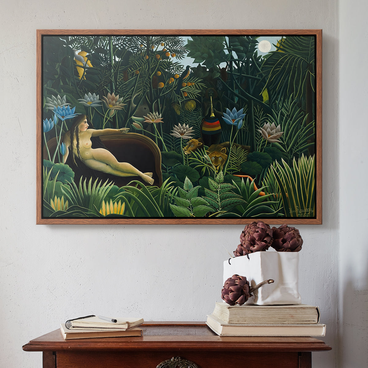 The Dream (Le Rêve), 1910 - Floater Framed Canvas Print