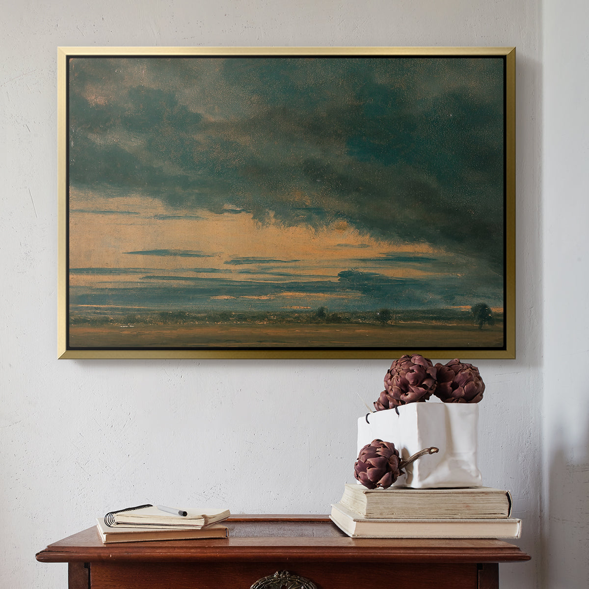 Cloud Study, c. 1821 - Floater Framed Canvas Print