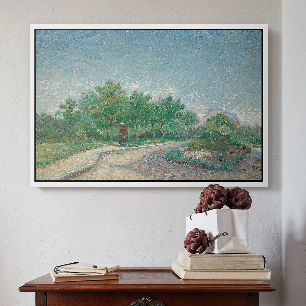 Square Saint-Pierre, Paris, 1887 - Floater Framed Canvas Print