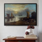 Sun Rising through Vapour: Fishermen Cleaning and Selling Fish, c. 1807 - Floater Framed Canvas Print