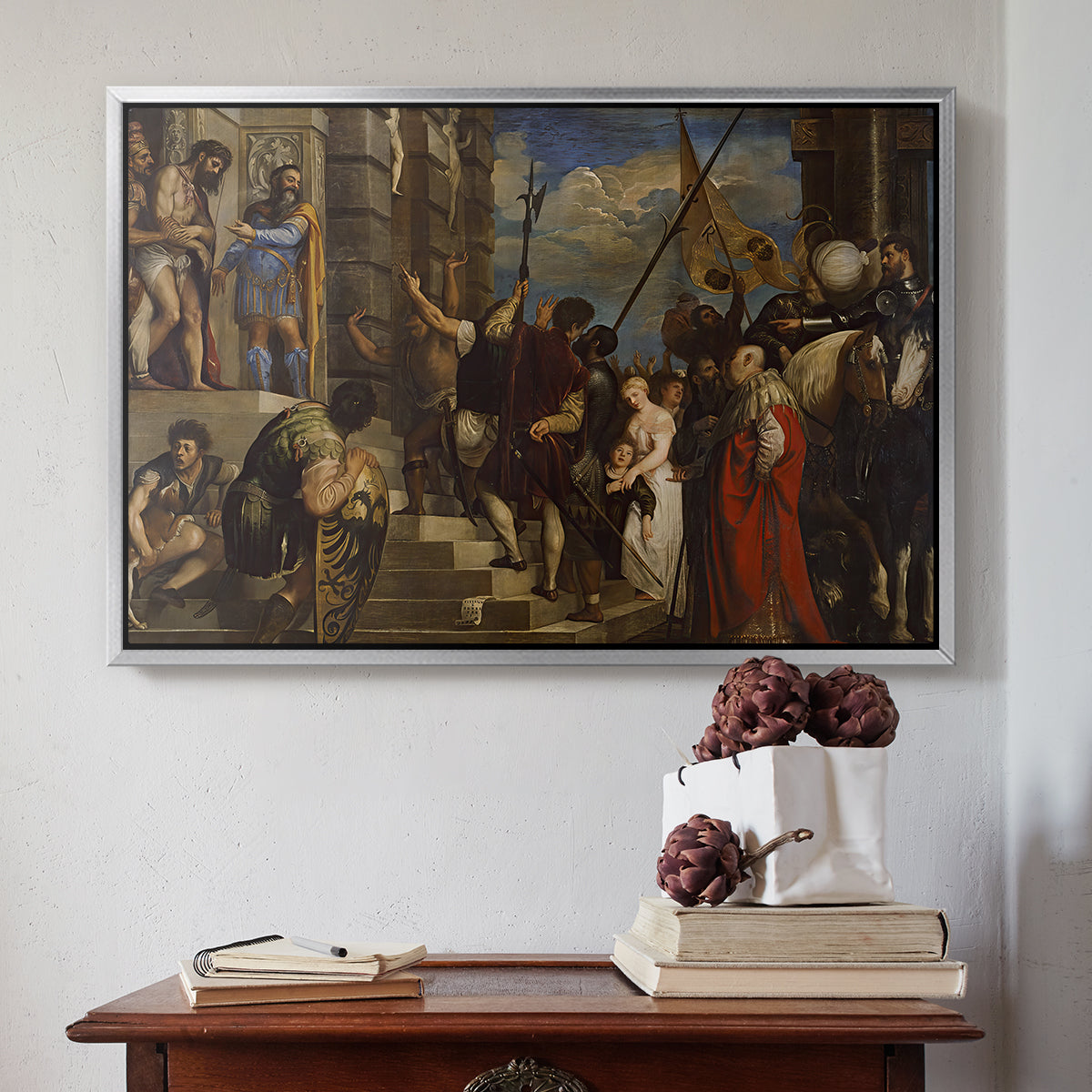 Ecce Homo, c. 1543 - Floater Framed Canvas Print