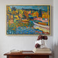 Study for Autumn Landscape with Boats, 1908 - Floater Framed Canvas Print