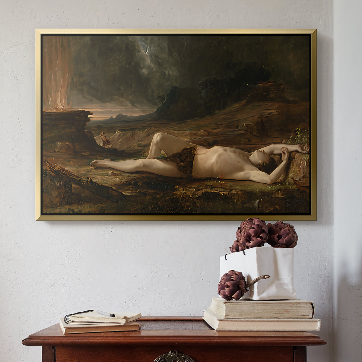 The Dead Abel, 1832 - Floater Framed Canvas Print
