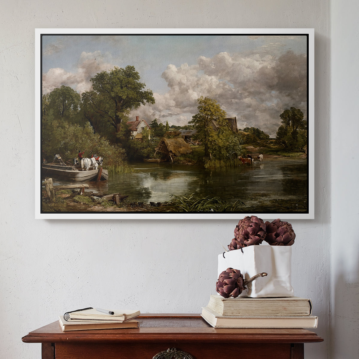 The White Horse, 1819 - Floater Framed Canvas Print