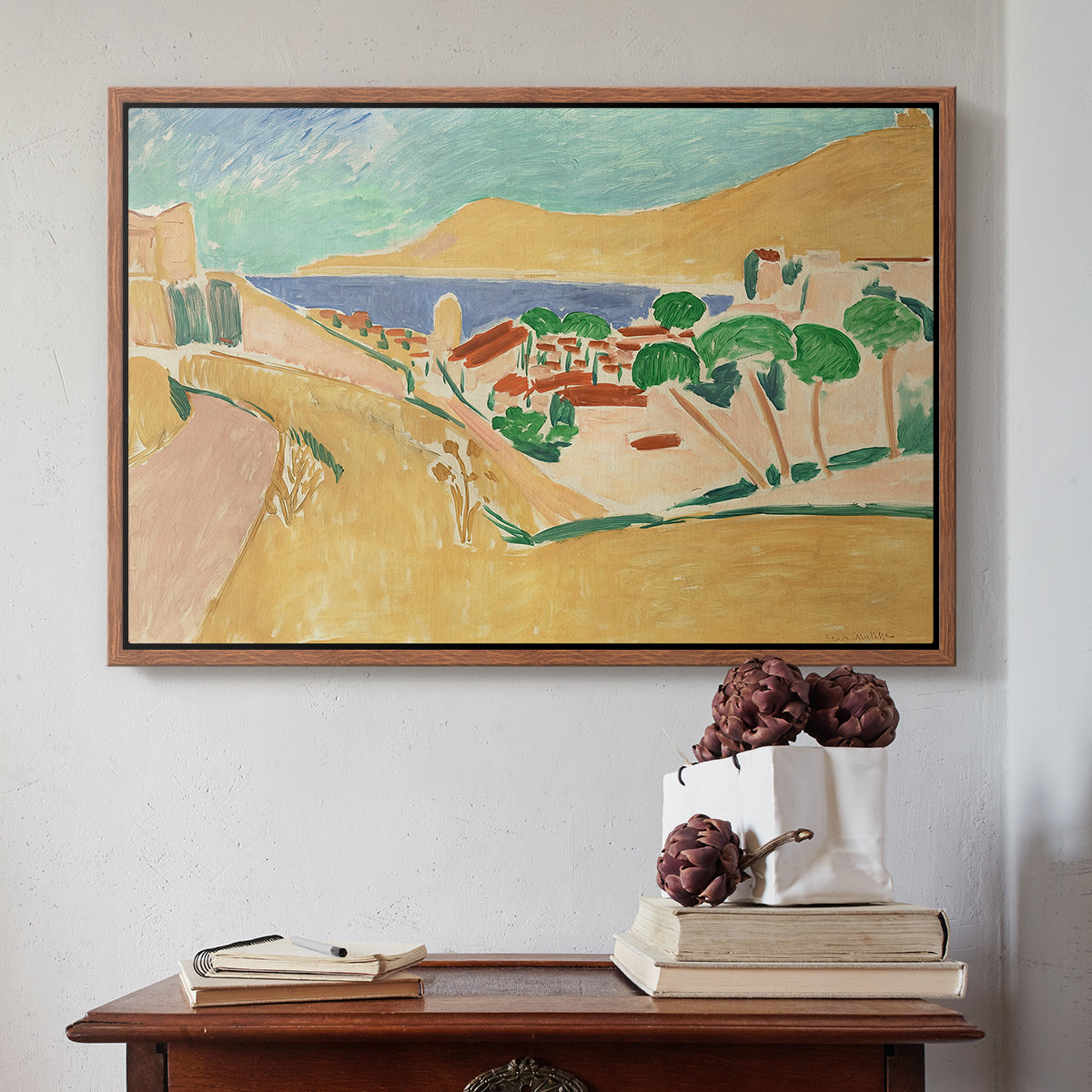 Collioure in August, c. 1911 - Floater Framed Canvas Print