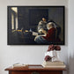 Girl Interrupted at Her Music, c. 1658-1659 - Floater Framed Canvas Print