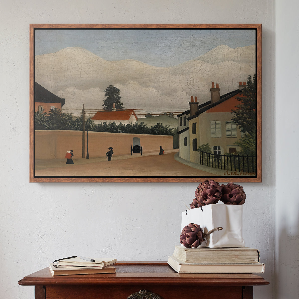 Outskirts of Paris, c. 1906-1910 - Floater Framed Canvas Print