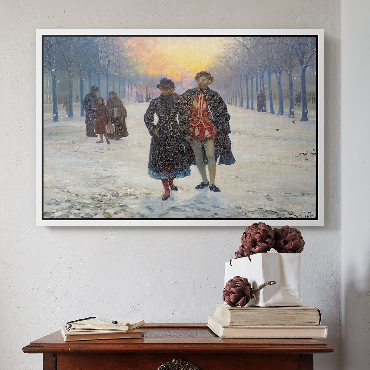 Morning after the Carnival, 1884 - Floater Framed Canvas Print