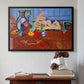 Still Life with a Pewter Jug and Pink Statuette, 1910 - Floater Framed Canvas Print