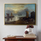 Sun Rising through Vapour: Fishermen Cleaning and Selling Fish, c. 1807 - Floater Framed Canvas Print