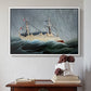 A Ship in the Storm, c. 1899 - Floater Framed Canvas Print