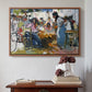 Net Menders in Valencia, 1909 - Floater Framed Canvas Print