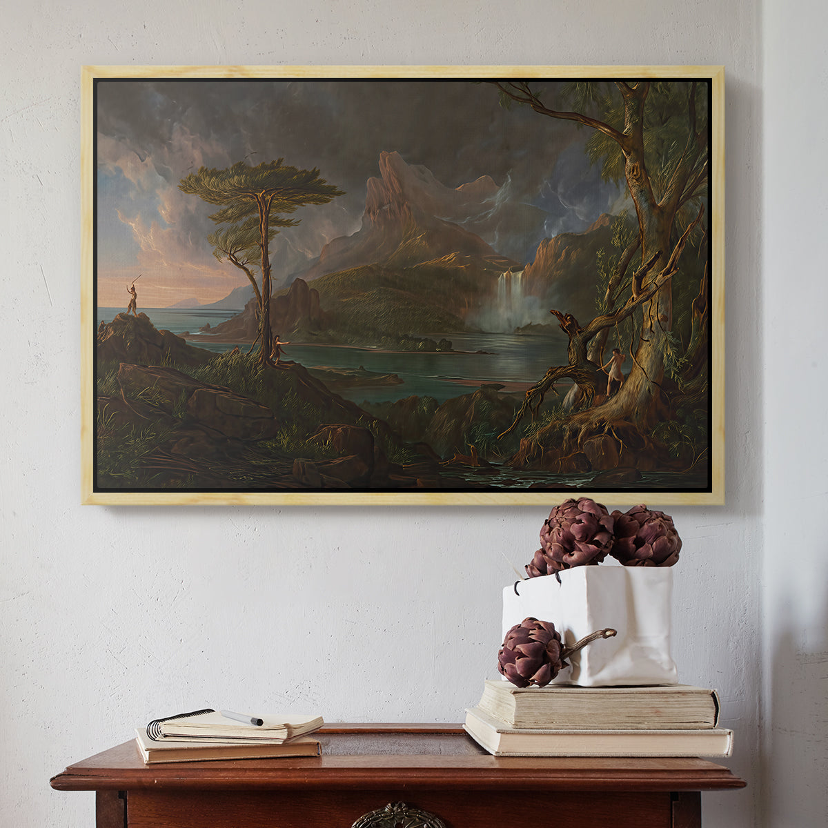 A Wild Scene, 1831-1832 - Floater Framed Canvas Print