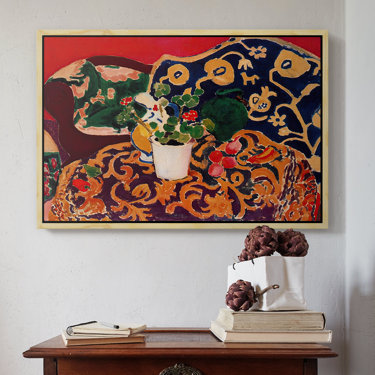 Spanish Still Life, c. 1910 - Floater Framed Canvas Print