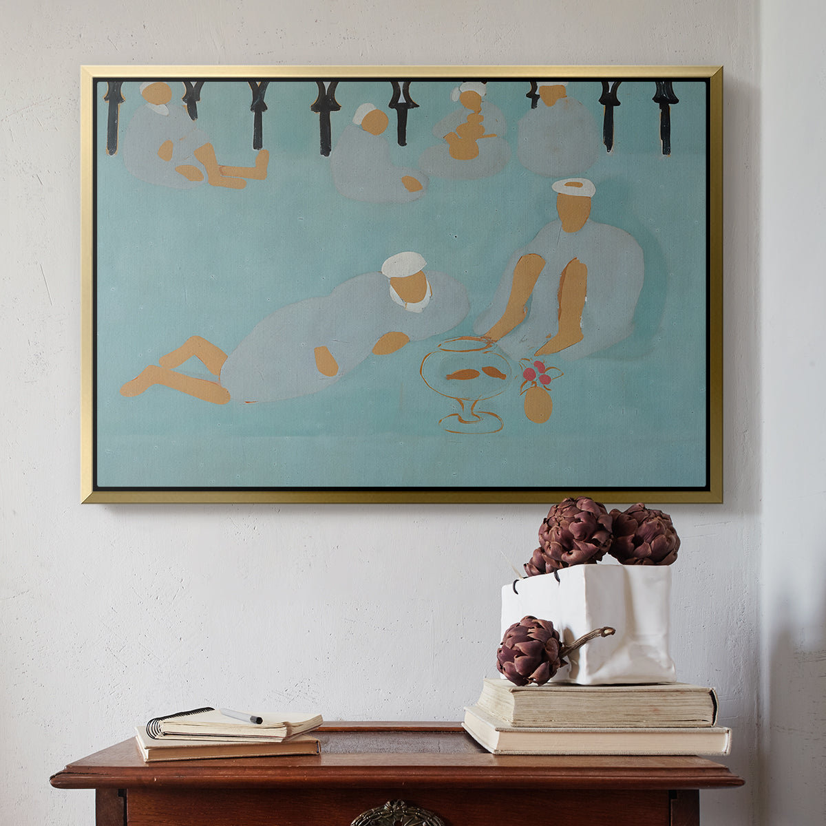 Arab Coffeehouse (Le café Maure), 1913 - Floater Framed Canvas Print