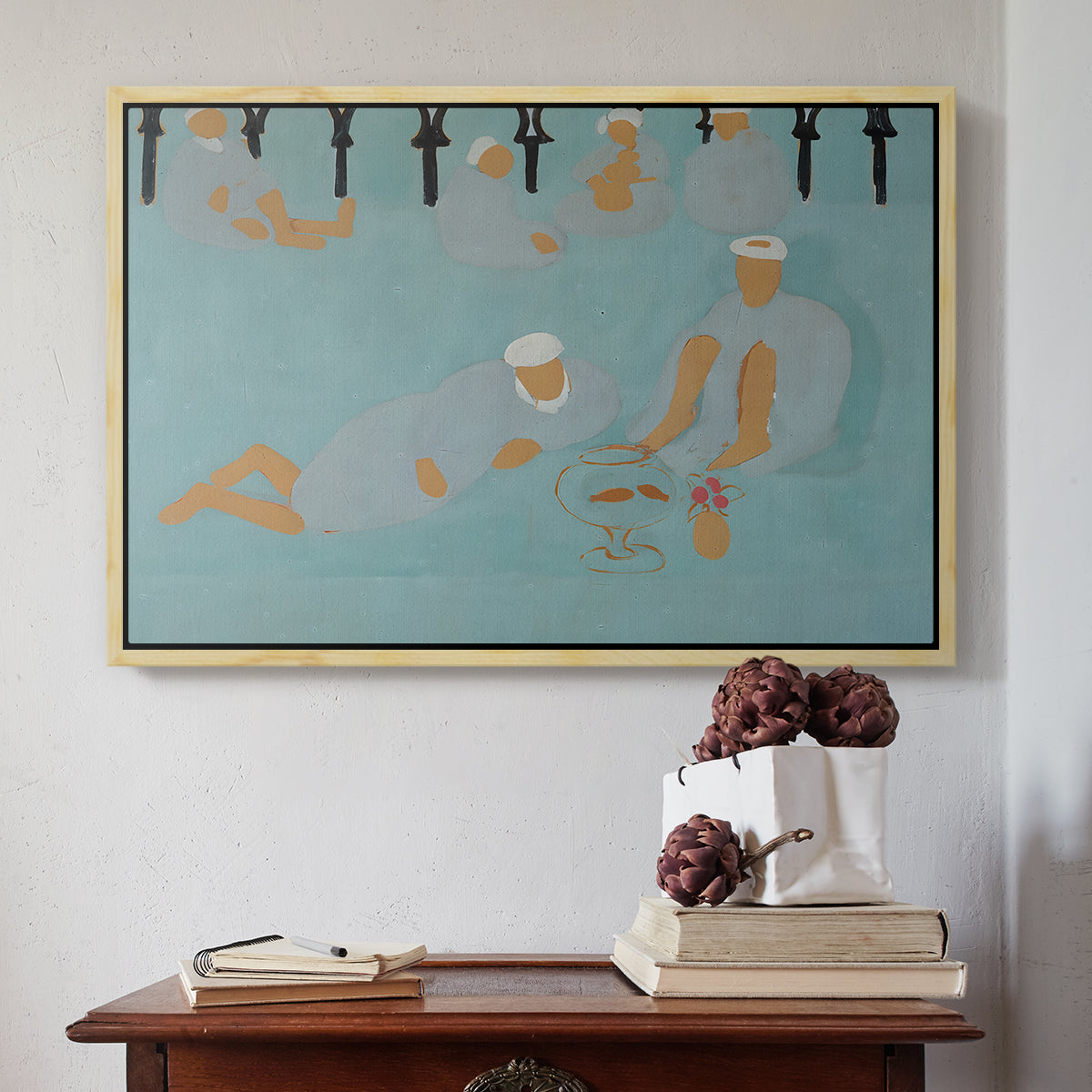 Arab Coffeehouse (Le café Maure), 1913 - Floater Framed Canvas Print