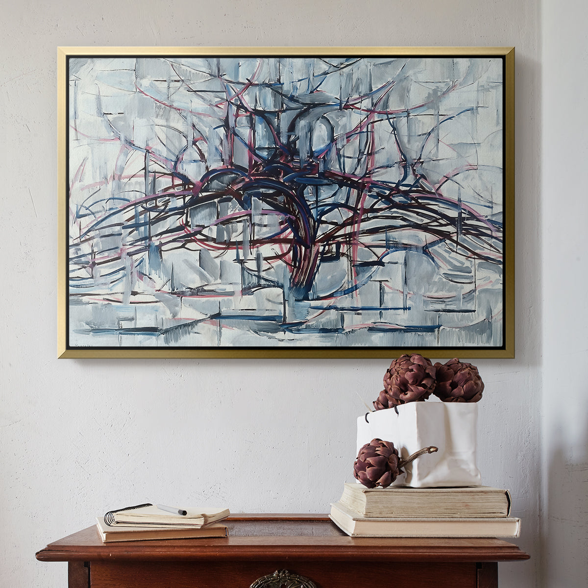 Horizontal Tree, 1912 - Floater Framed Canvas Print