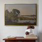 Landscape with a River, 1892 - Floater Framed Canvas Print