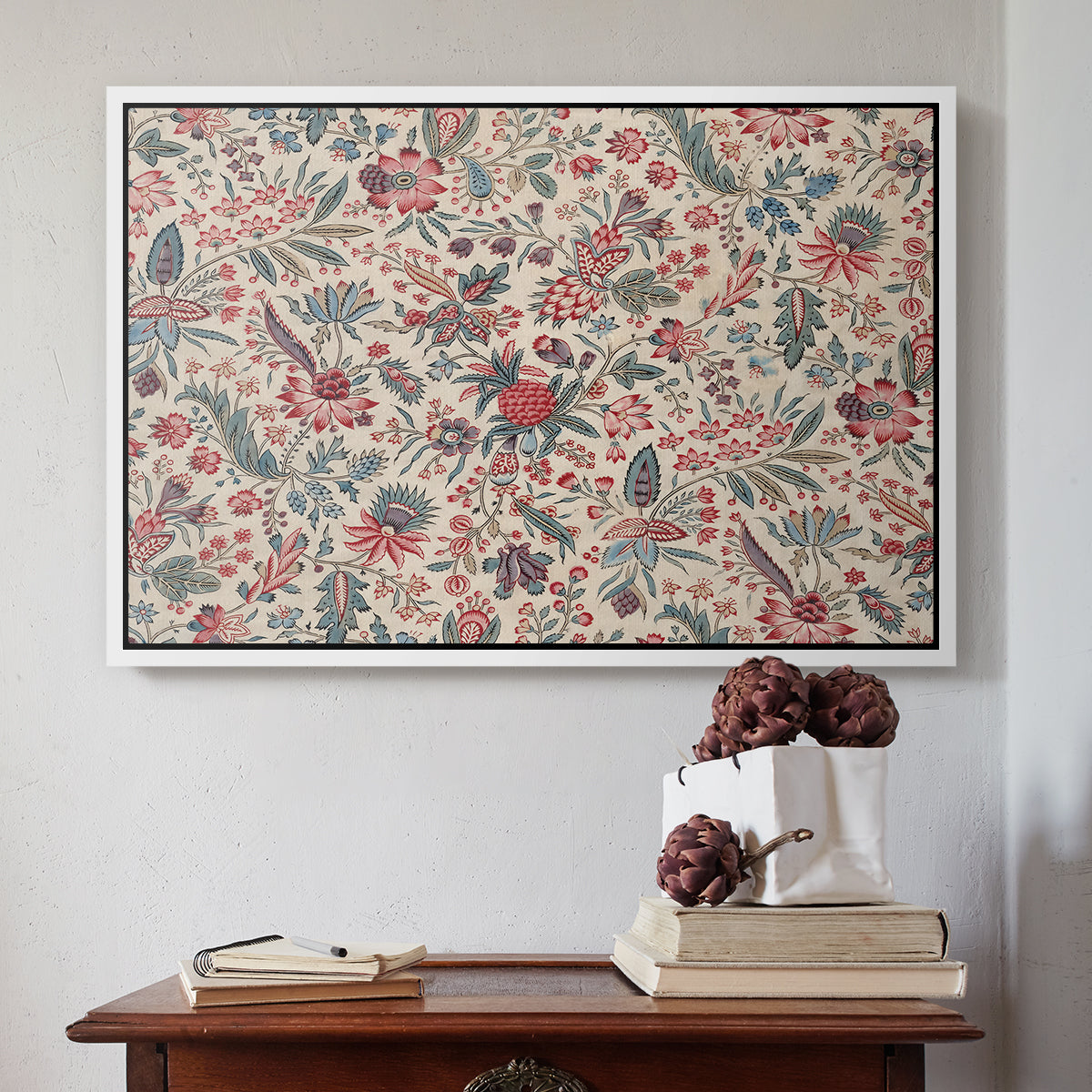 Anaras - Cream, c. 1775-1800 - Floater Framed Canvas Print