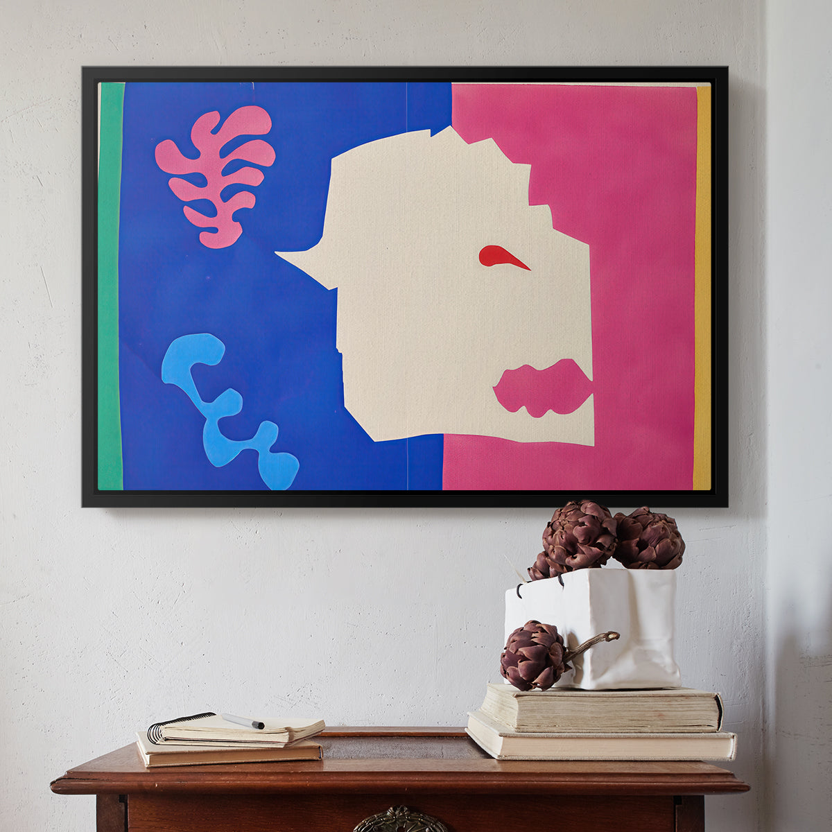 The Wolf (Le loup), from Jazz, 1947 - Floater Framed Canvas Print