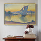 The Port at Sunset, Opus 236, Saint Tropez, 1892 - Floater Framed Canvas Print
