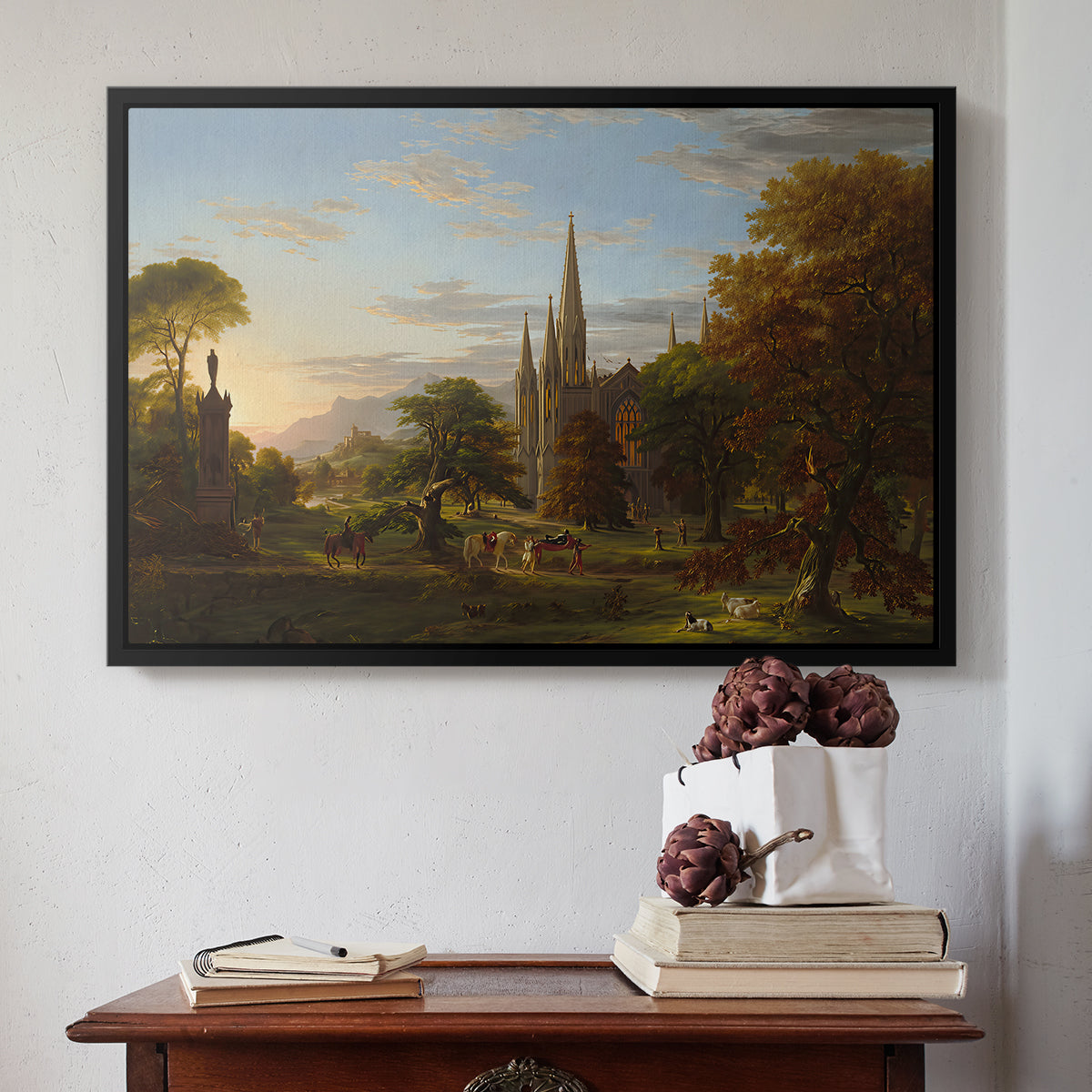 The Return, 1837 - Floater Framed Canvas Print