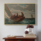 Breezing Up (A Fair Wind), 1873-1876 - Floater Framed Canvas Print