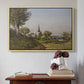 Village Landscape with Church, 1891 - Floater Framed Canvas Print