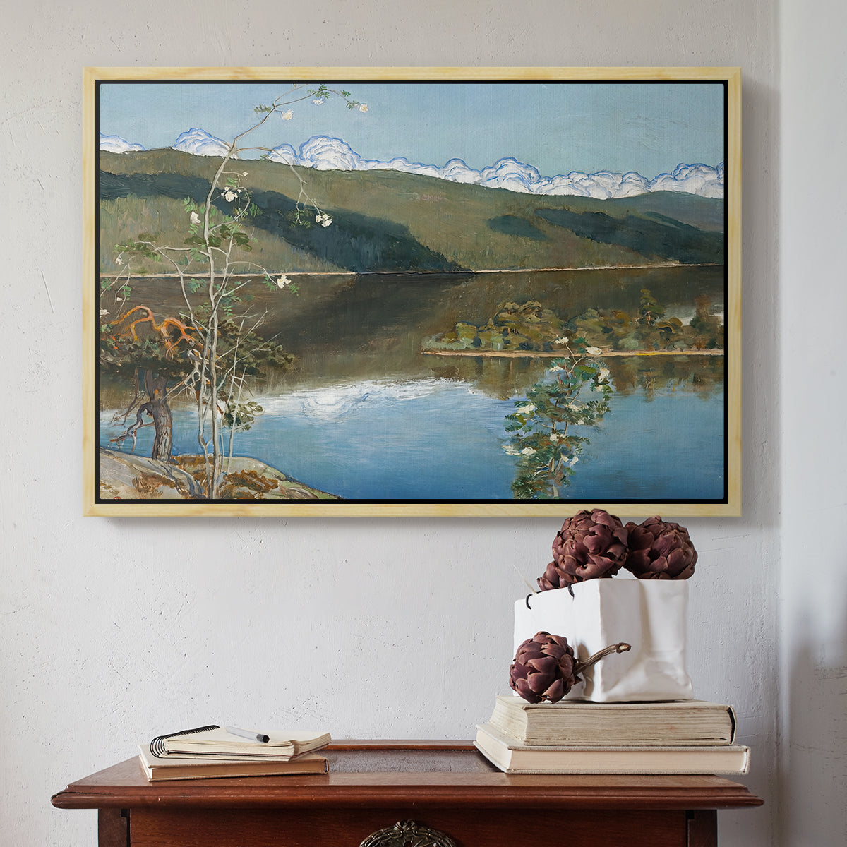 Thunderclouds on the Horizon, 1897 - Floater Framed Canvas Print