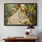 Sewing the Sail, 1896 - Floater Framed Canvas Print