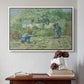 First Steps after Millet, 1890 - Floater Framed Canvas Print