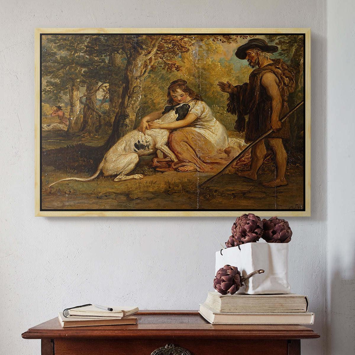 Measure for Measure, or The Biter Bit, 1840 - Floater Framed Canvas Print
