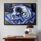 Cat Playing with a Ball, 1945-1950 - Floater Framed Canvas Print