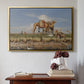 On the Banks of the Nile, Upper Egypt, 1876 - Floater Framed Canvas Print
