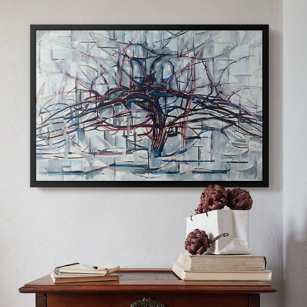 Horizontal Tree, 1912 - Floater Framed Canvas Print