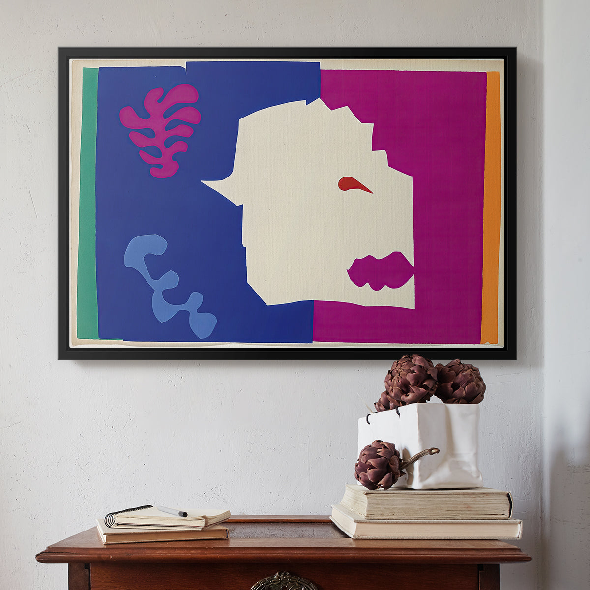 The Wolf (Le loup), from Jazz, 1947 - Floater Framed Canvas Print
