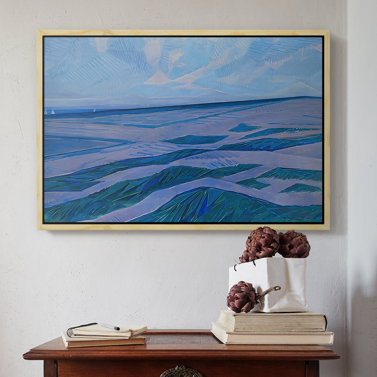 Dune Landscape, 1911 - Floater Framed Canvas Print
