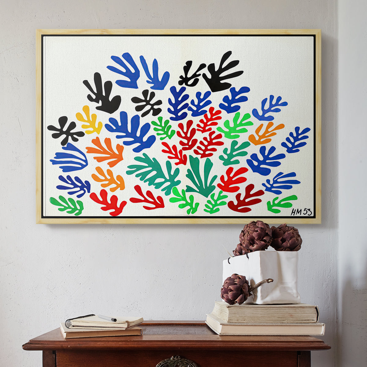 The Sheaf (La gerbe), 1953 - Floater Framed Canvas Print
