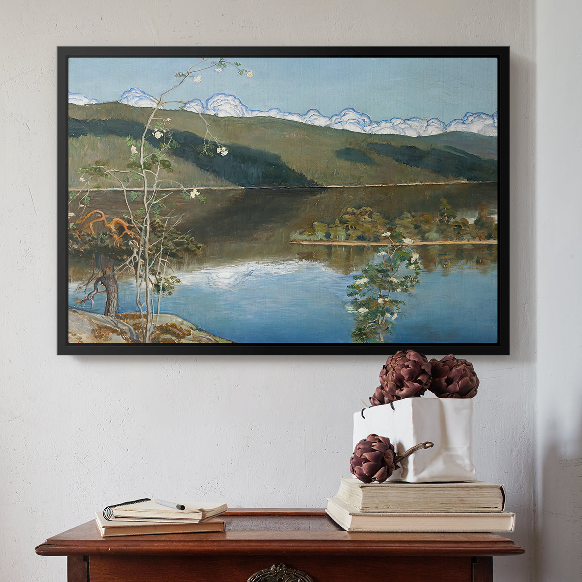 Thunderclouds on the Horizon, 1897 - Floater Framed Canvas Print