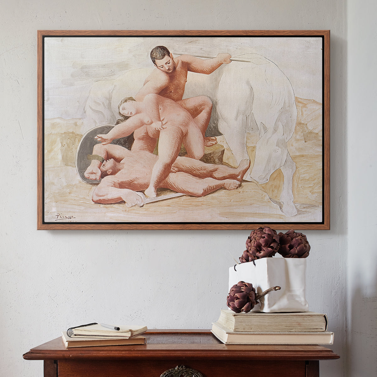 The Abduction, 1920 - Floater Framed Canvas Print