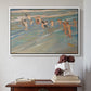 Children Playing on the Beach in Valencia, c. 1908 - Floater Framed Canvas Print