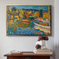 Study for Autumn Landscape with Boats, 1908 - Floater Framed Canvas Print