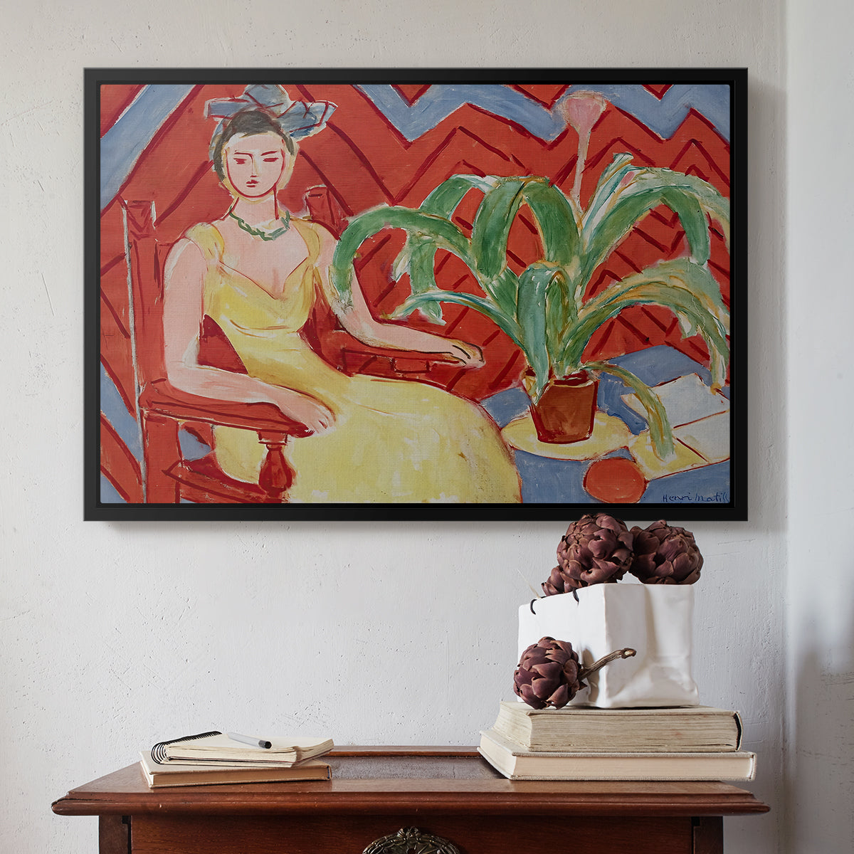 Michaella, 1943 - Floater Framed Canvas Print
