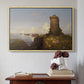 Italian Coast Scene with Ruined Tower, 1838 - Floater Framed Canvas Print