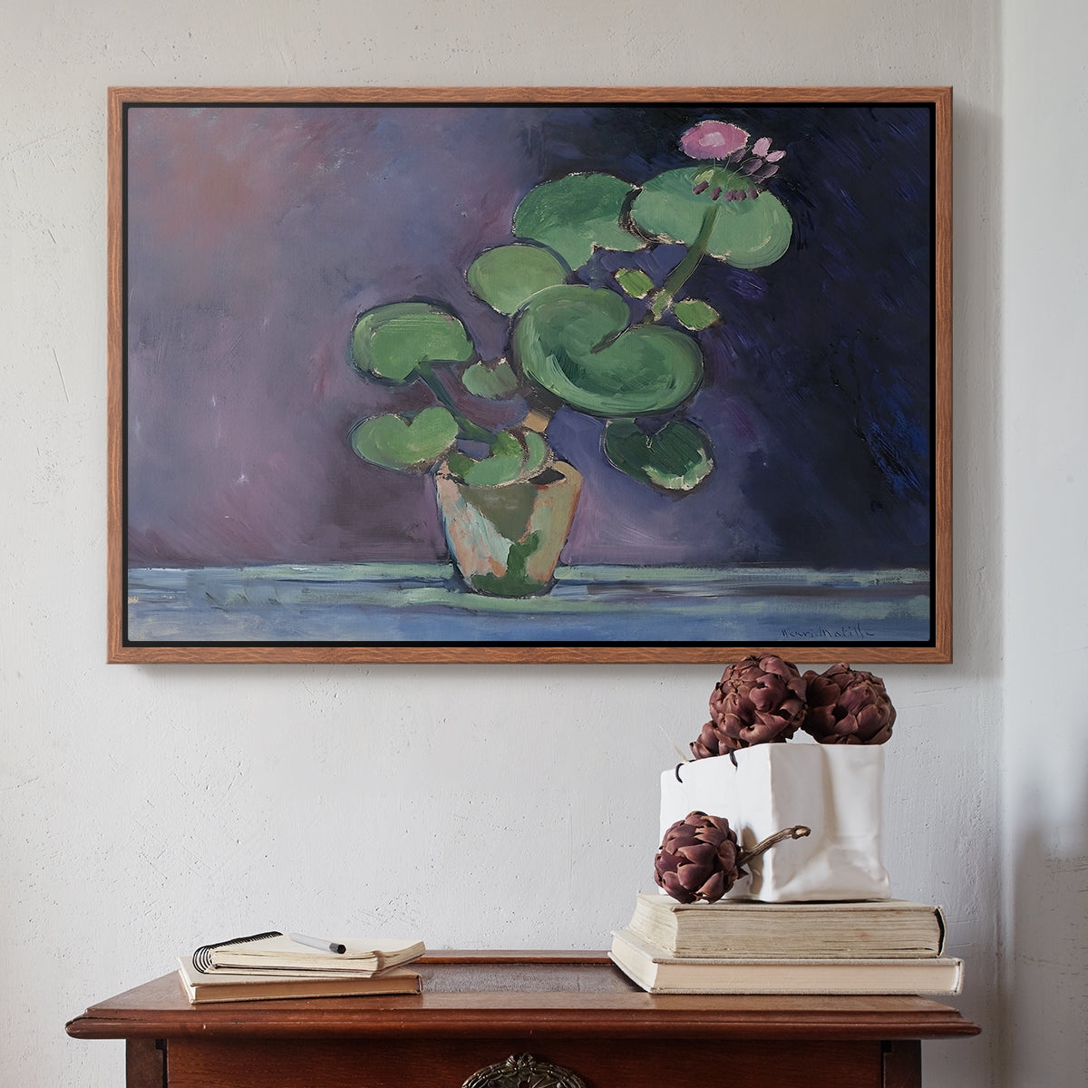 Geranium, 1909 - Floater Framed Canvas Print