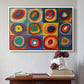 Color Study: Squares with Concentric Circles, 1913 - Floater Framed Canvas Print