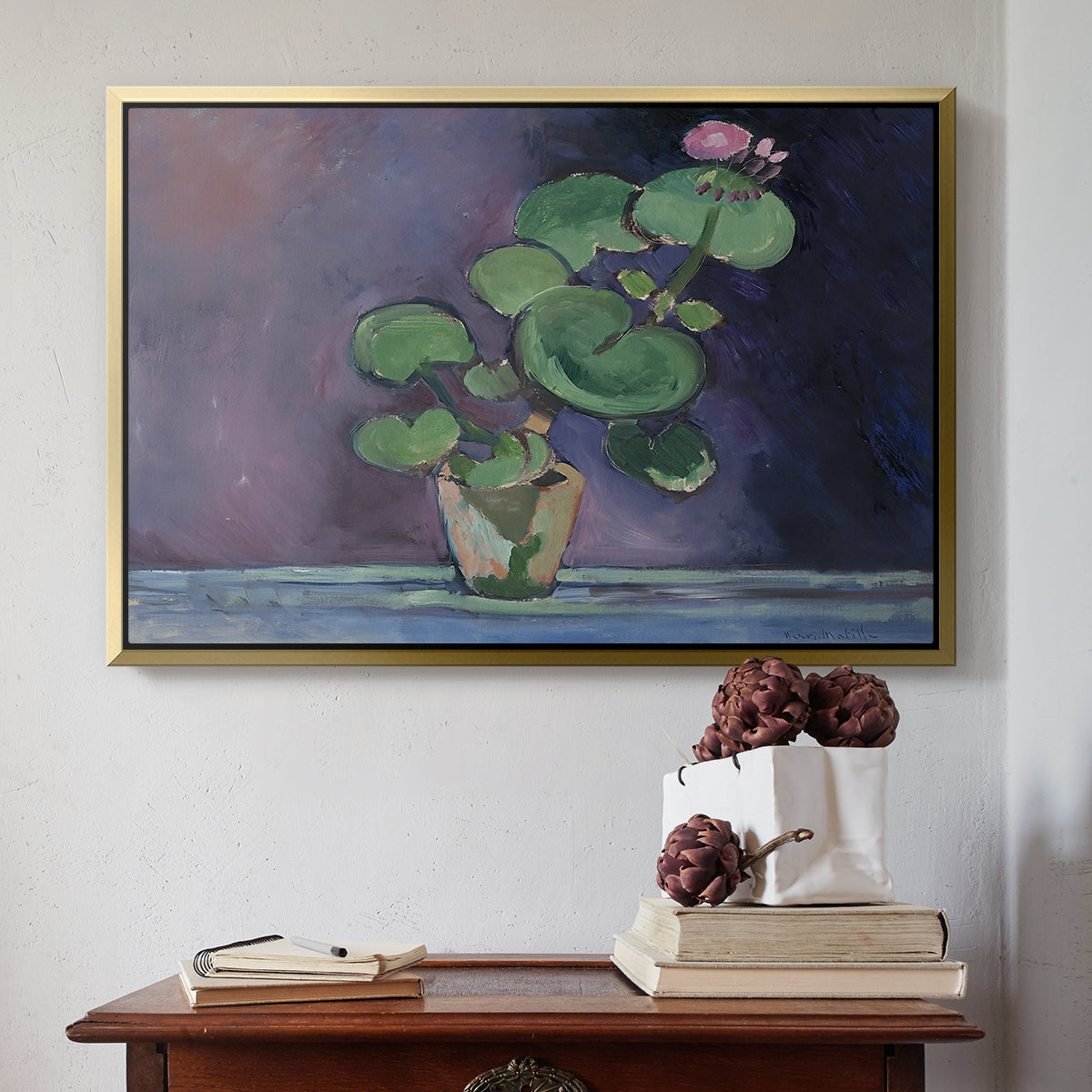 Geranium, 1909 - Floater Framed Canvas Print