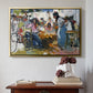 Net Menders in Valencia, 1909 - Floater Framed Canvas Print
