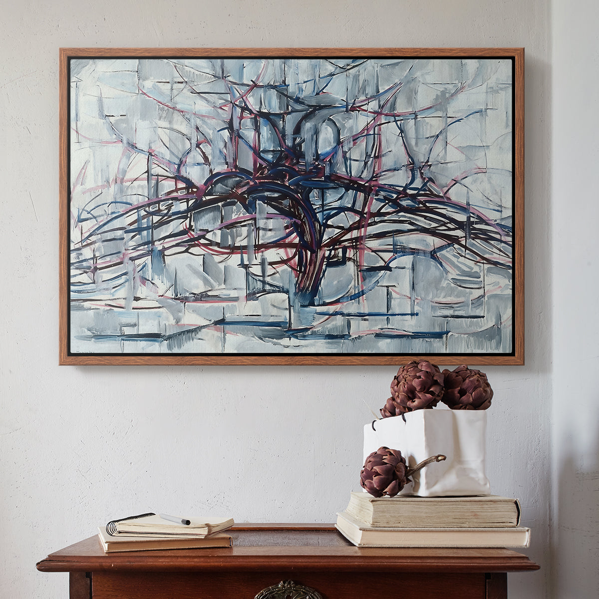Horizontal Tree, 1912 - Floater Framed Canvas Print